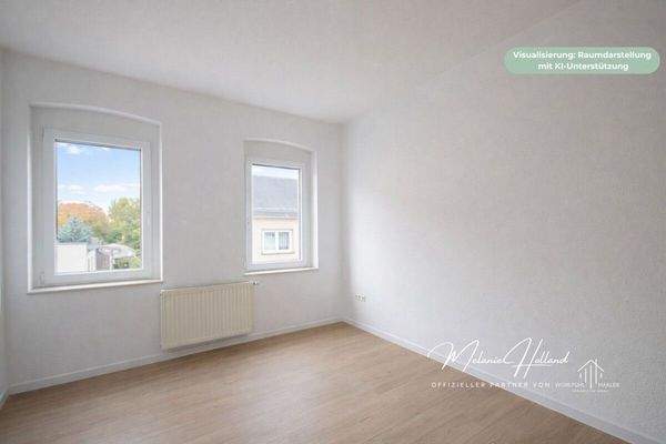 Kinderzimmer mit KI-Kennzeichnung