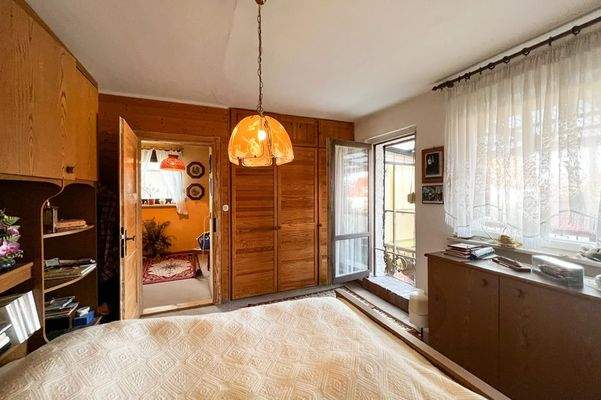 Blick vom Schlafzimmer in den Flur