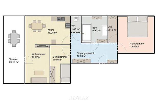 Grundriss - Skizze - Raumoptimierung