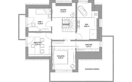 Grundriss Dachgeschoss