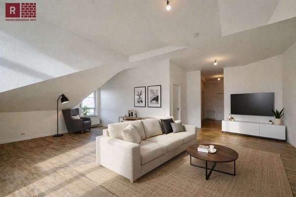 Wohnzimmereinrichtung mit KI erstellt