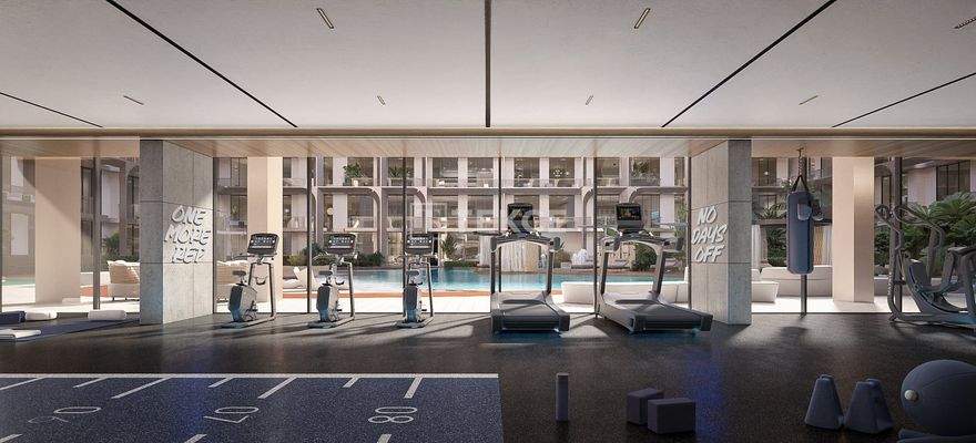 Art Deco Design Apartments with Lagoon Pool in Arjan Dubai