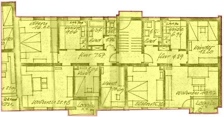Grundriss Haus 2, Erdgeschoss