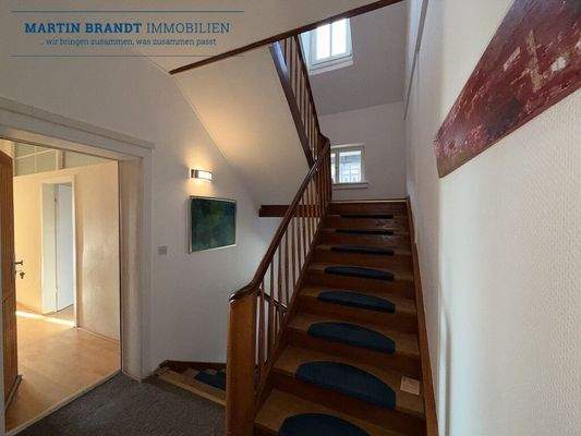 Treppe ins Dachgeschoss