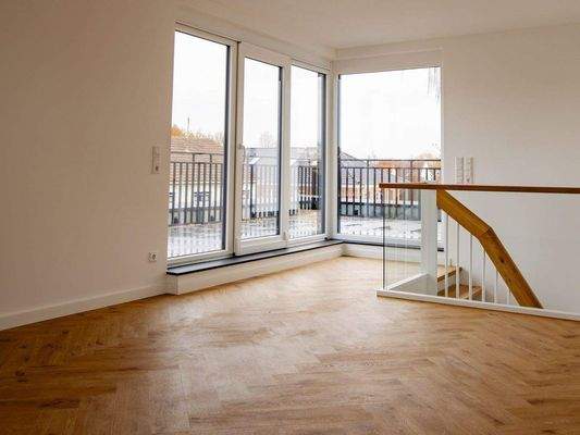 Wohnzimmer mit Schiebetür