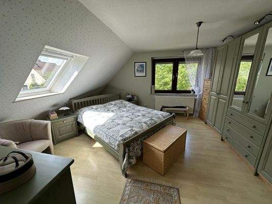 Schlafzimmer I im Dachgeschoss
