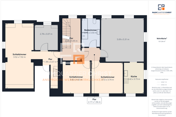 Grundriss Haus 2 Obergeschoss