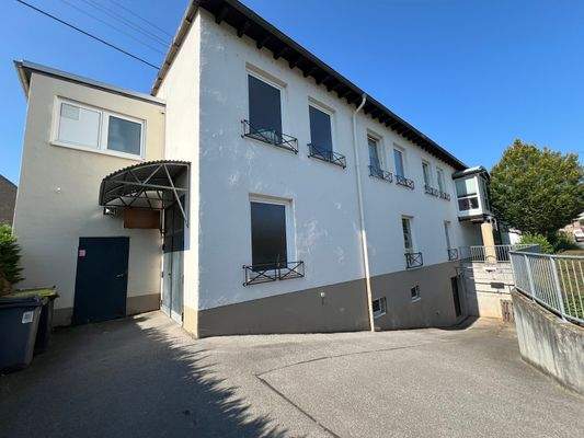 Rückansicht mit Zufahrt