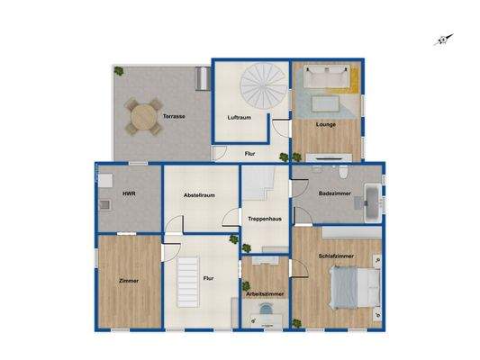 Grundriss - 1. Obergeschoss