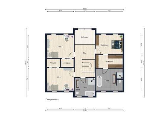 Grundriss Obergeschoss