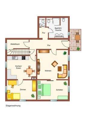 Immogrundriss Etagenwohnung