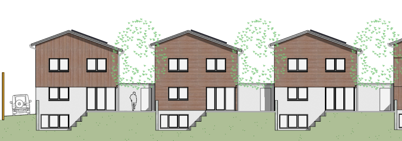 Ansicht West Kettenhäuser 1-3