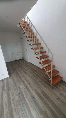 Treppe zum Dachgeschoss