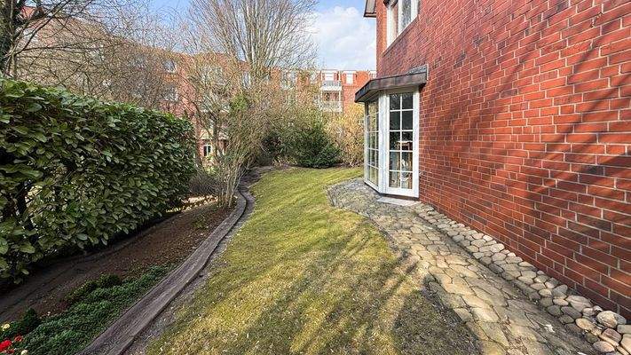 Garten Seitenansicht