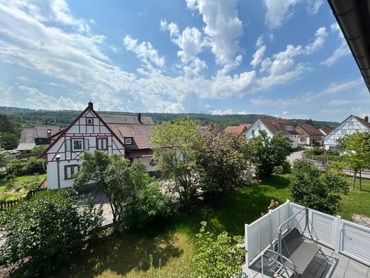 Ausblick vom Balkon