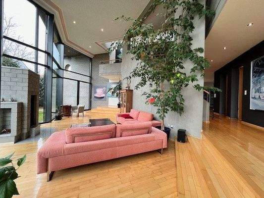 Wohnzimmer EG mit Kamin