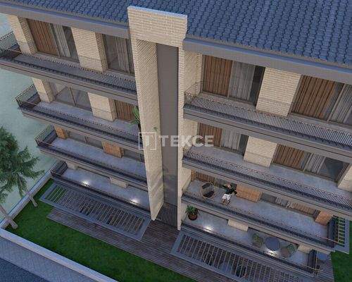 Apartments in a New Building with Elevator in Kuşadası Center