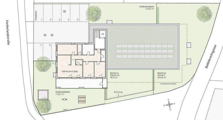 Lageplan Variante 3.OG