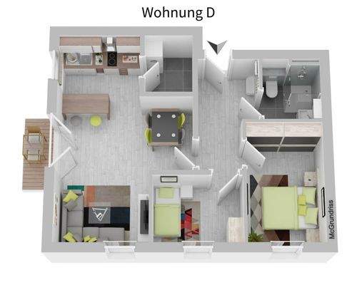 3-Raum-Wohnung
