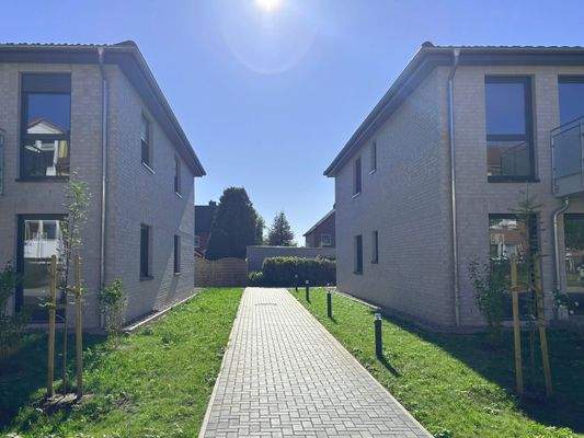 Durchgang zwischen den Häusern