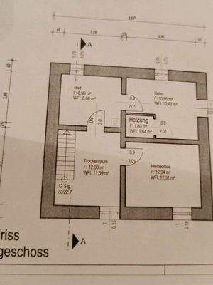 Grundriss Keller