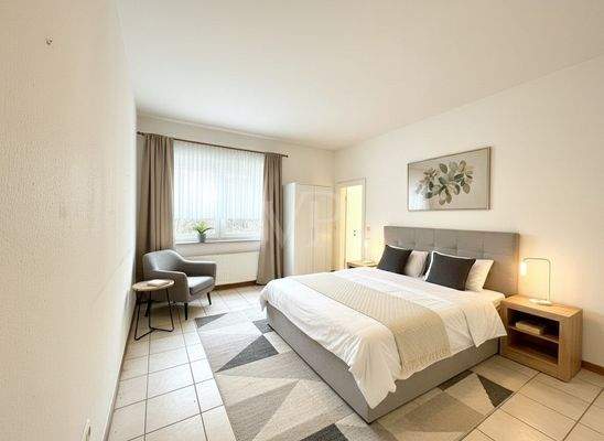 Bungalow Schlafzimmer KI