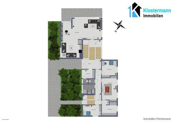 Erd- und Zwischengeschoss Eingang