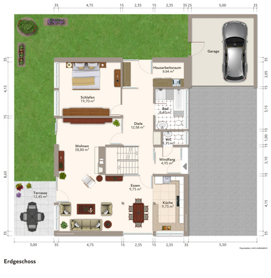 Grundriss Erdgeschoss