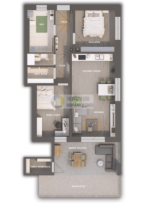 Färberbrühl, Mietingen_Visualisierung EG WHG 04 HAUS 1