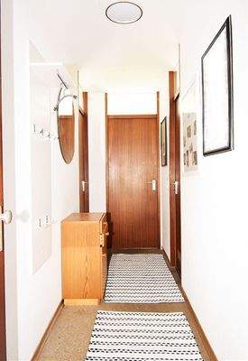 Sichtachse langgestreckter Flurbereich