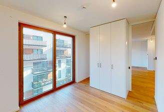 Schlafzimmer mit Einbauschrank