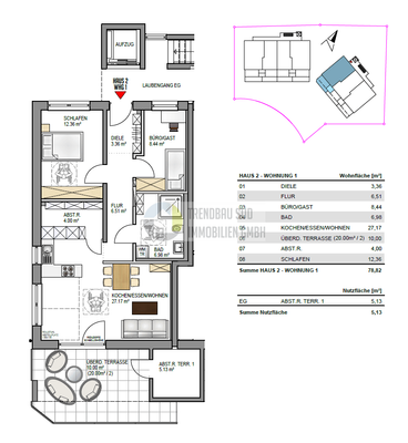 Erdgeschosswohnung Nr. 01 - Haus 2
