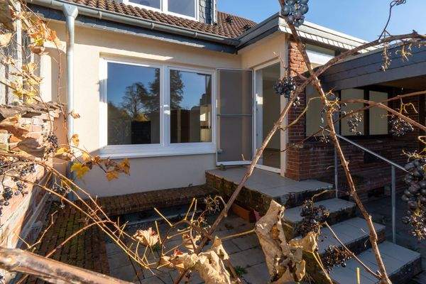 Terrassenzugang vom Haus