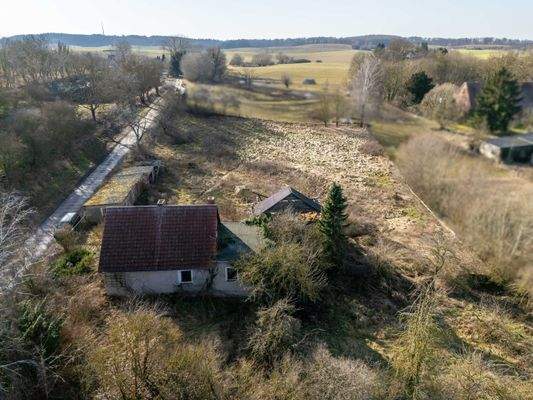Blick über das Grundstück