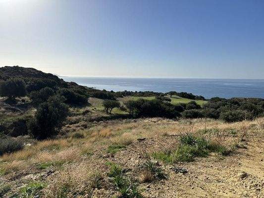 Kreta, Triopetra: Grundstück mit Meerblick zu verkaufen