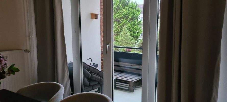 Blick auf den Balkon