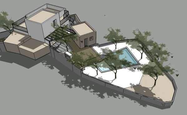 Kreta, Exantis: Unvollendetes, teilweise renoviertes Haus zum Verkauf in der Nähe von Bali