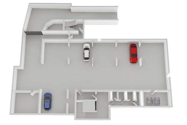 Grundriss Tiefgarage