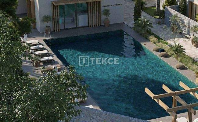 Apartments in a Complex with Pool Close to Alaçatı in İzmir Çeşme