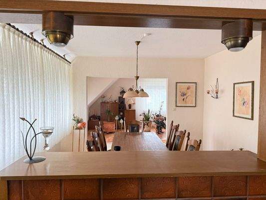 Essbereich zum Wohnzimmer