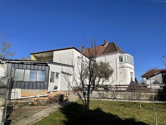 Hausrückseite vom garten