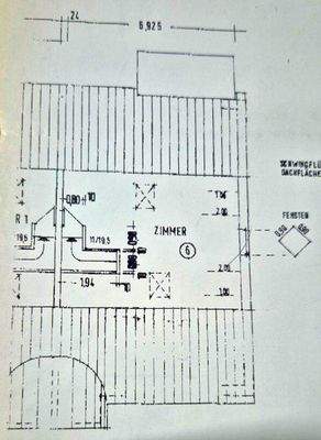 Grundriss Spitzboden Skizze