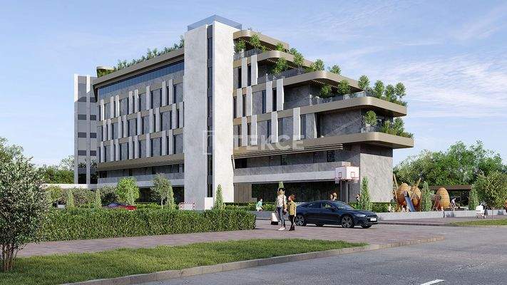 Pool and Sea-View Apartments Near the Beach in Kundu Antalya