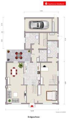 Exposeplan Erdgeschoss