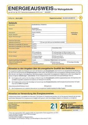 Energieausweis Seite 1