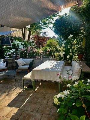 170 m² Südwestengarten-Terrasse!