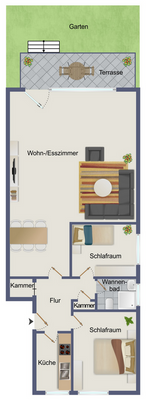 Grundriss-Visualisierung