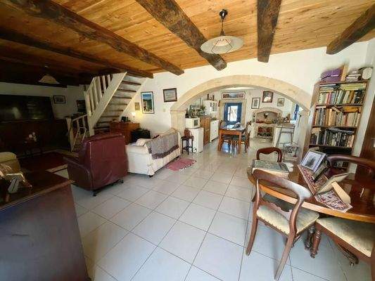 Kreta, Eleutherna: Freistehendes Steinhaus mit 2 unabhängigen Studios zum Verkauf