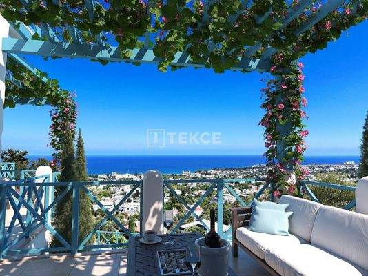 Houses with Views in a Gated Community with Pool in Girne Lapta