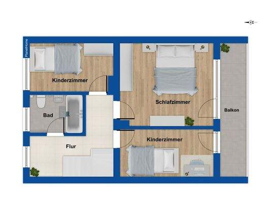 Grundriss Obergeschoss